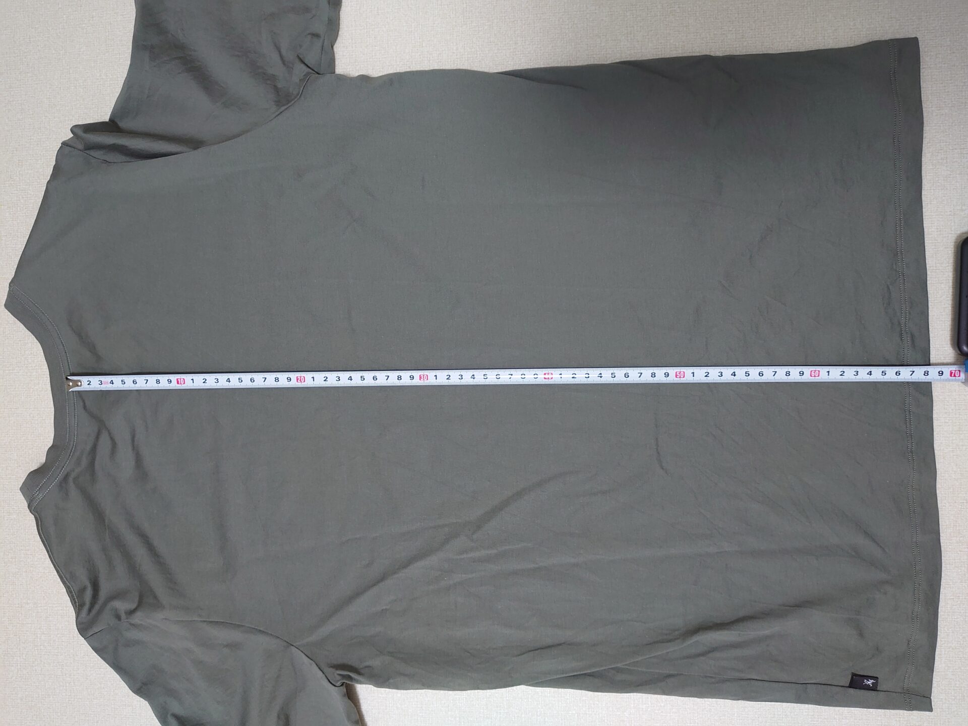 Split SS T-Shirt-着丈の測定画像