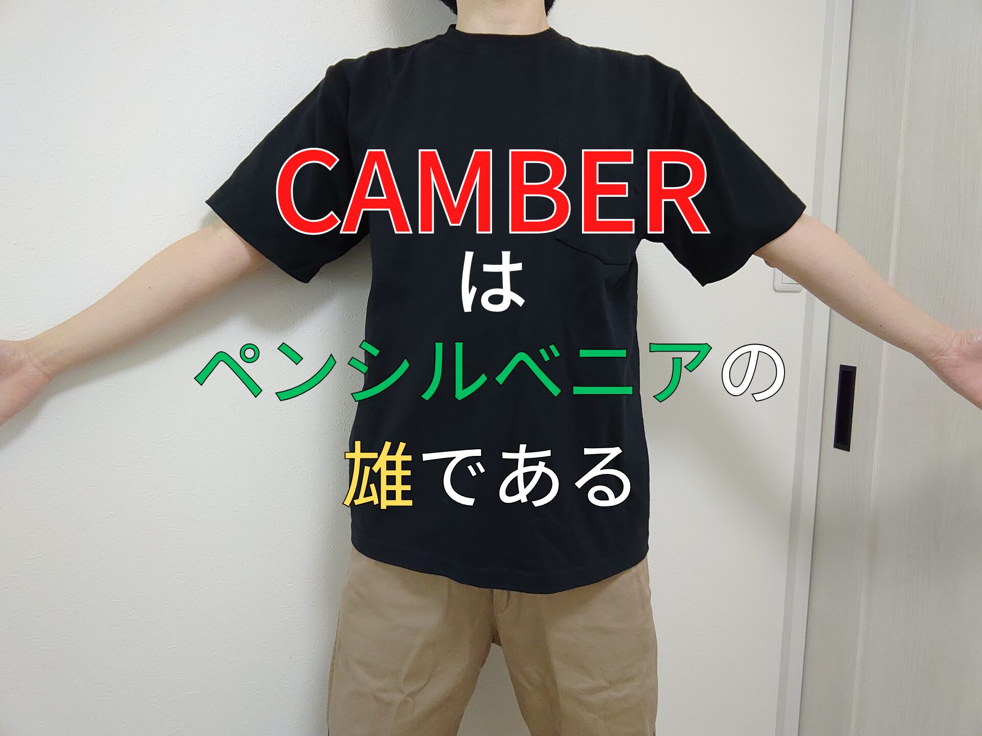 CAMBER】キャンバー302Tシャツのサイズ感・縮み・コーデを徹底解説 
