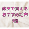 楽天で買えるおすすめ毛布3選